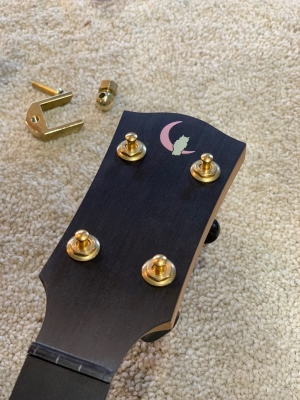 Moon & Owl (copper/brass)